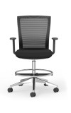 Oroblanco Black Hi-Task Chair with Casters