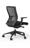 Oroblanco Mid Back Black Task Chair with Casters