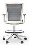 Oroblanco White Hi-Task Chair with Casters