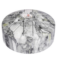 Nataraj Tongue Drum 8 inches C Pygmy White Marble