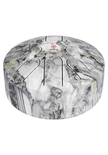 Nataraj Tongue Drum 8 inches C Pygmy White Marble