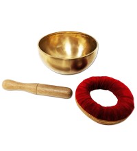 Hand Beaten 7.5&quot; Singing Bowl w/Cushion and Striker