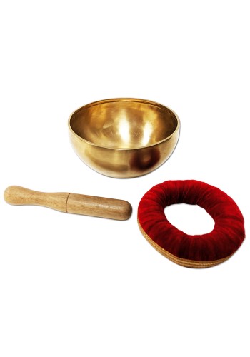 Hand Beaten 8&quot; Singing Bowl w/Cushion and Striker