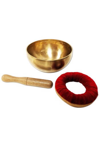 Hand Beaten 9.5&quot; Singing Bowl w/Cushion and Striker