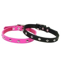 1705K 14 Blk 5/8 Spiked Collar