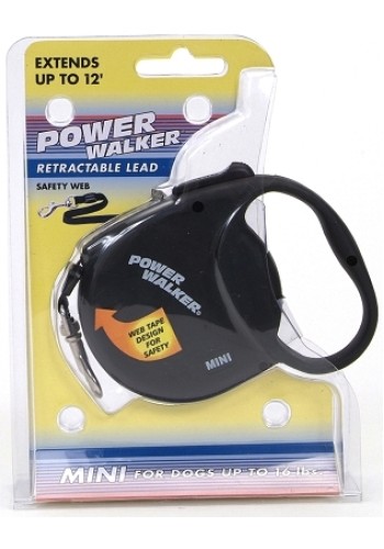 8702 Power Walker Retractable Lead Black