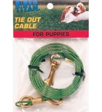 89040 Puppy Tie-Out Cable- Green