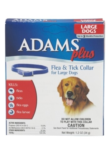 Adams Plus Fandamp;T Collar Lg Dog