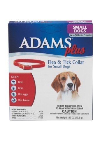 Adams Plus Fandamp;T Collar Sm Dog