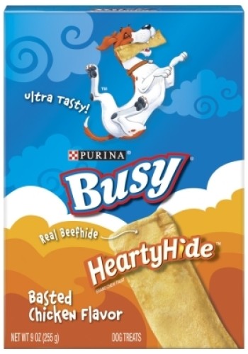 Busy Bone Heartyhide Chk 6/9Oz