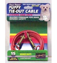 Cable Puppy Tie-Out Orange