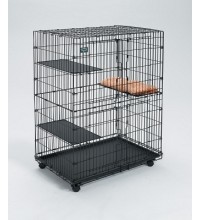 Cat Playpen With 3 Shelves And Bed