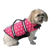 Doggy Lifejacket Pink Polkadot