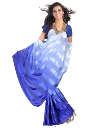 Georgette Satin Patta in Latest Shaded Style in Self Tone 