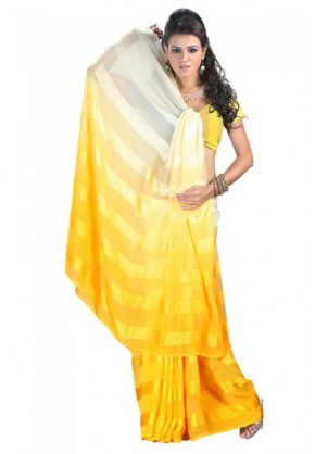 Georgette Satin Patta in Latest Shaded Style in Self Tone 
