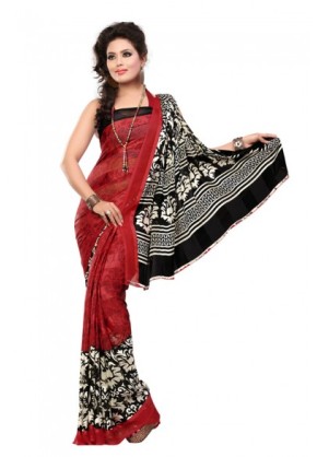 Georgette Satin Patta with Fancy Design Print