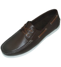 Amali Abaco Brown 2 Eye Lace Up Boat Shoe