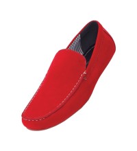 Amali Dade Red Casual Microfiber Loafer