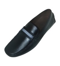 Amali Dunmore Smooth Black Penny Loafer