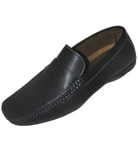 Amali Exuma Smooth Black Penny Loafer SALE