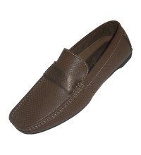 Amali Exuma Smooth Brown Penny Loafer