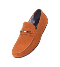 Amali Kay Microfiber Driving Loafer in Cognac