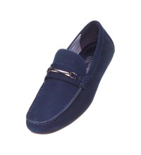 Amali Kay Microfiber Driving Loafer in Navy