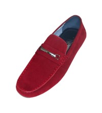 Amali Kay Microfiber Driving Loafer in Wine