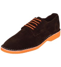 Amali Style 1807 Brown Faux Suede Oxford