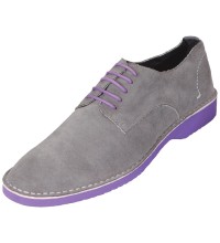 Amali Style 1807 Grey Faux Suede Oxford