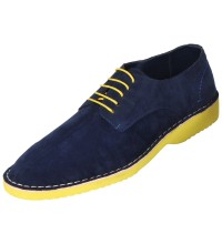 Amali Style 1807 Navy Faux Suede Oxford