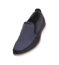 Amali Style 2855 Navy Linen Driving Moccasin SALE