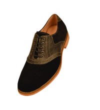 Amali Style Durand in Black Saddle Shoe