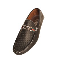 Amali Style Miles in Black Perforated Loafer