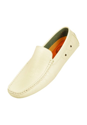 Amali Style Sonn in White Croc Print