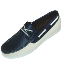 Amali Style Tiloo Navy andamp; Ice Lace Up Boat Shoe