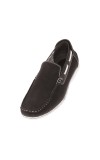 Amali Style Vail Black Microfiber Slip On