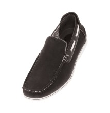 Amali Style Vail Black Microfiber Slip On