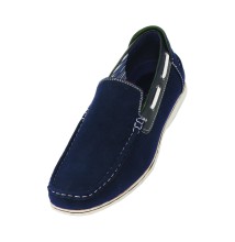 Amali Style Vail Navy Microfiber Slip On