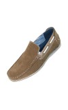 Amali Style Vail Taupe Microfiber Slip On