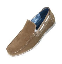 Amali Style Vail Taupe Microfiber Slip On