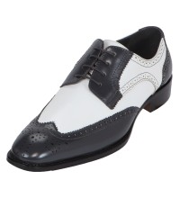 Bolano Elwyn Two Tone Grey andamp; White Wingtip