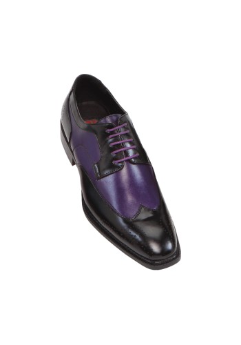 Bolano Nia Two Tone Black andamp; Purple Wingtip