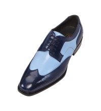 Bolano Nia Two Tone French Blue andamp; Navy Oxford