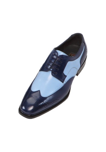 Bolano Nia Two Tone French Blue andamp; Navy Oxford