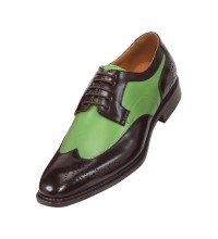 Bolano Nia Two Tone Green andamp; Brown Oxford