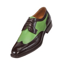 Bolano Nia Two Tone Green andamp; Brown Oxford