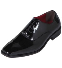 Bolano Style 2813 Black Patent Tuxedo Oxford