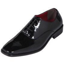 Bolano Style 2813 Black Patent Tuxedo Oxford