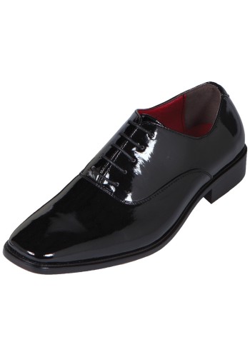 Bolano Style 2813 Black Patent Tuxedo Oxford